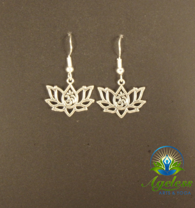 Lotus Om Earrings