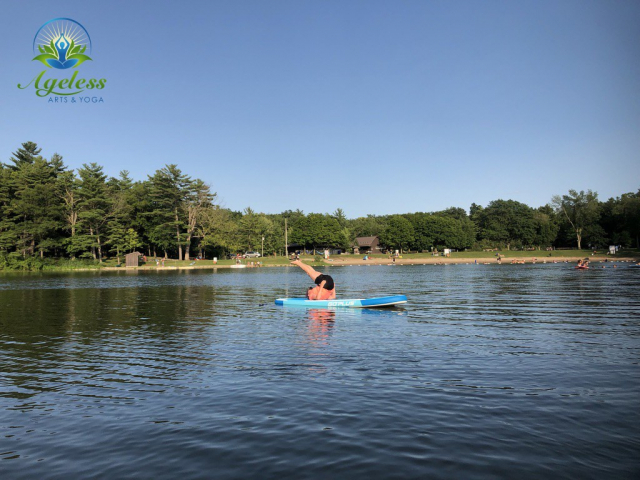 SUP Yoga Pinehurst Lake July 21, 2021