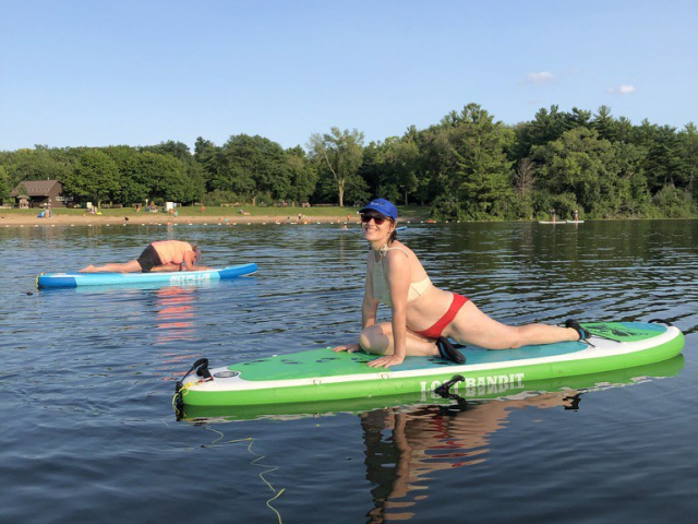 SUP Yoga Pinehurst Lake July 21, 2021