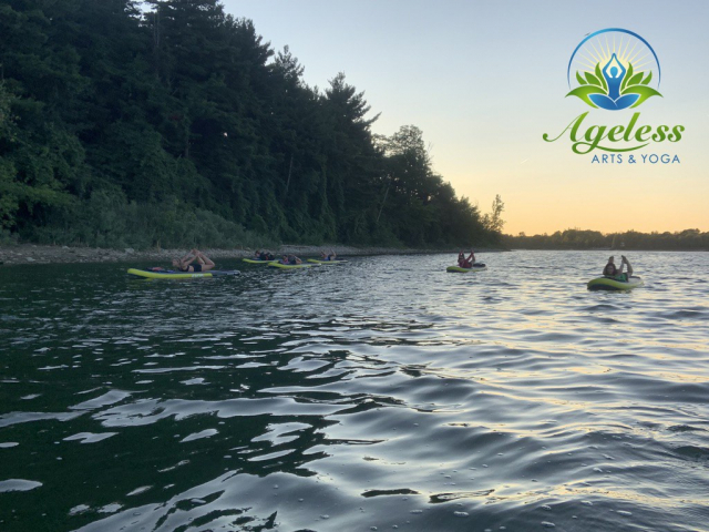 Ageless Arts SUP Yoga - Aug 14, 2021 Guelph Lake