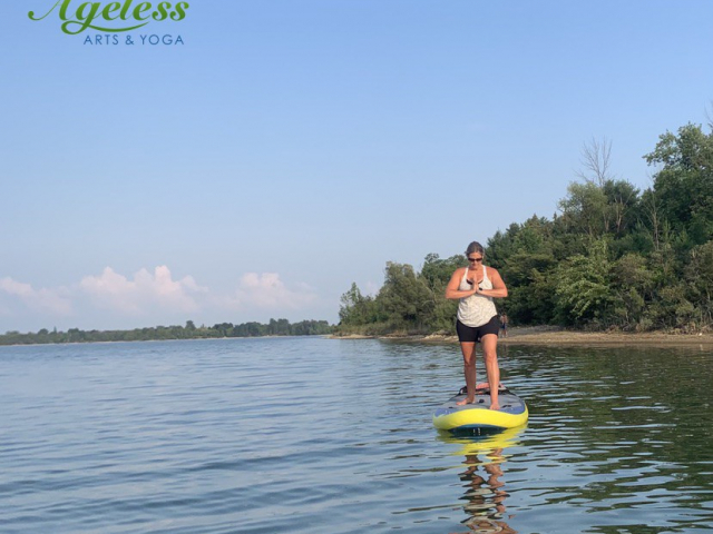 Ageless Arts SUP Yoga - Aug 9, 2021 Guelph Lake