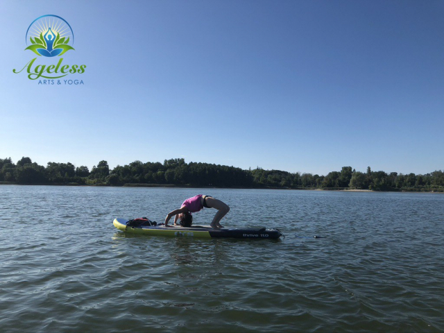 Ageless Arts SUP Yoga - Aug 15, 2021 Guelph Lake