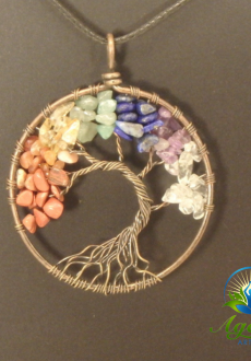 Copper Chakra Tree of Life Pendant